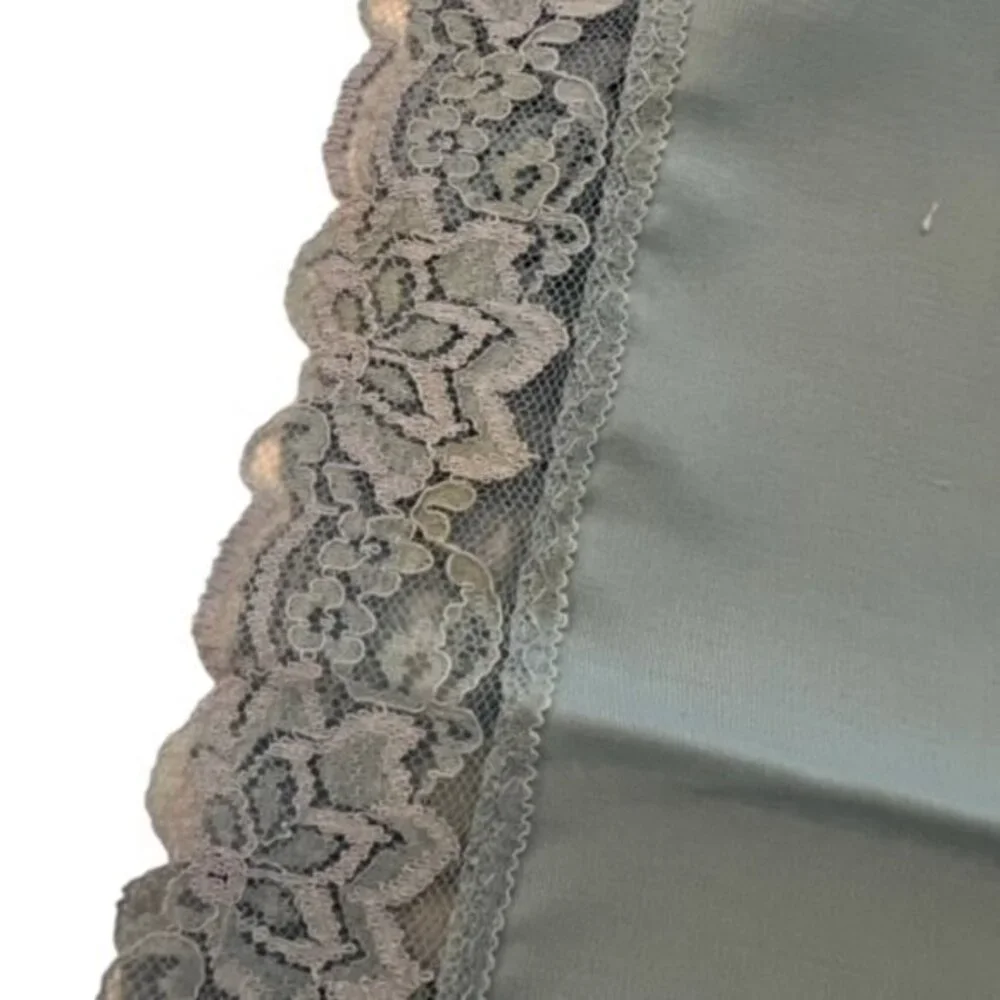SALE!! 2 for $15 VTG Shabby Chic Baby Blue Fabric‎ Dinner Napkins Lace 17x17